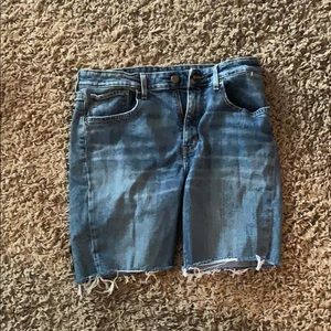Long jean shorts